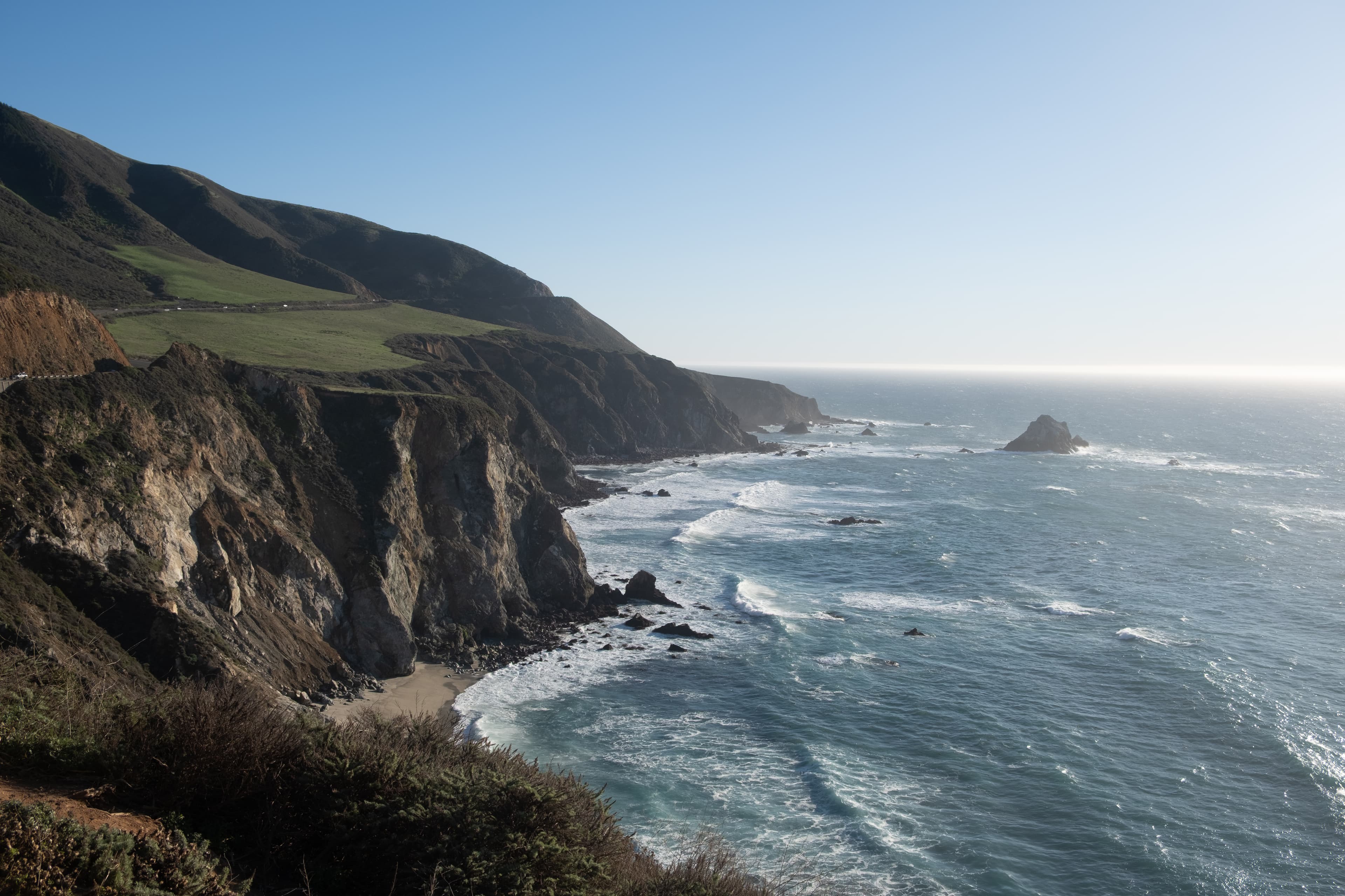 Big Sur coastline with dramatic cliffs dropping into the Pacific